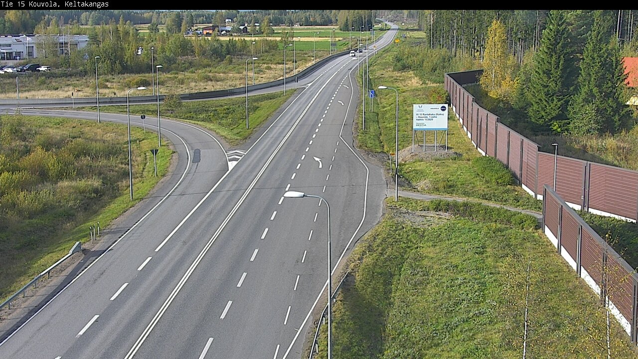 Weather Camera Image Road 15 Kouvola, Keltakangas, Kouvola, Kymenlaakso