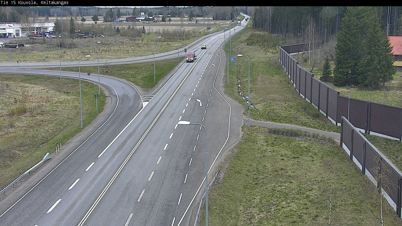 Weather Camera Image Väg 15 Kouvola, Keltakangas, Kouvola, Kymenlaakso