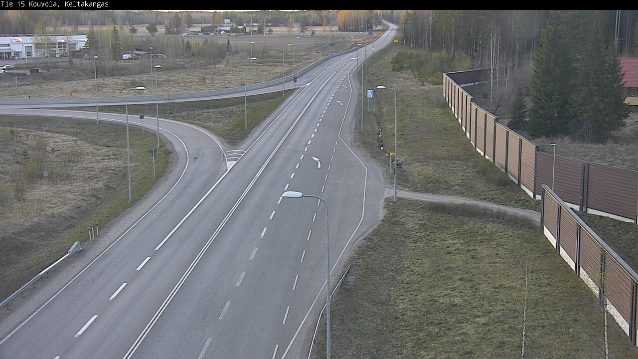 Weather Camera Image Väg 15 Kouvola, Keltakangas, Kouvola, Kymenlaakso