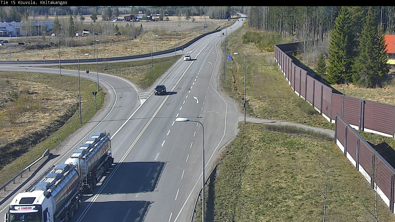 Weather Camera Image Väg 15 Kouvola, Keltakangas, Kouvola, Kymenlaakso