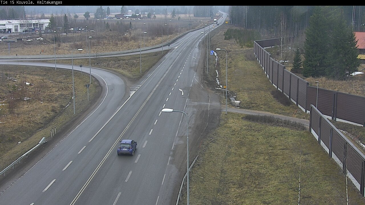 Weather Camera Image Väg 15 Kouvola, Keltakangas, Kouvola, Kymenlaakso