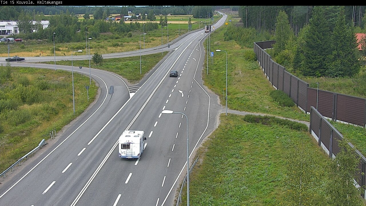 Weather Camera Image Road 15 Kouvola, Keltakangas, Kouvola, Kymenlaakso