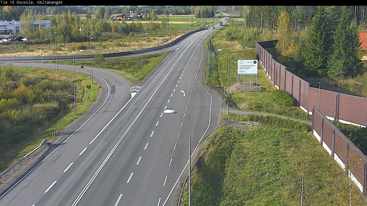 Weather Camera Image Road 15 Kouvola, Keltakangas, Kouvola, Kymenlaakso