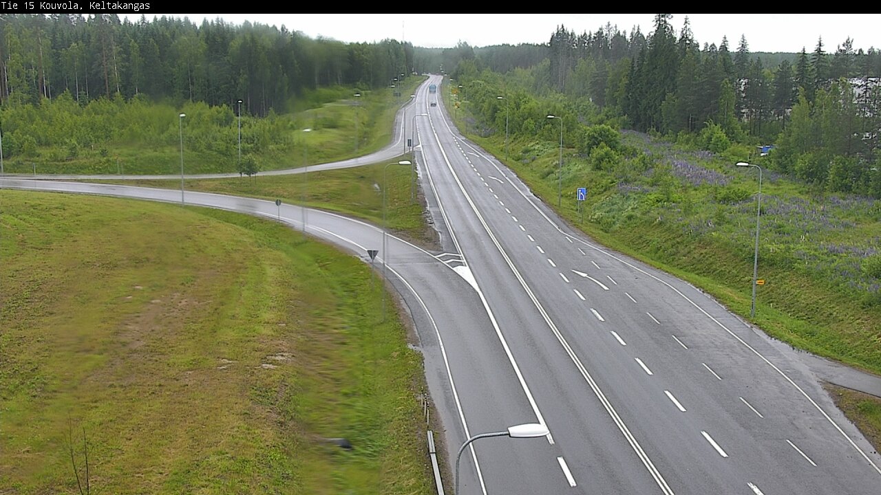 Weather Camera Image Väg 15 Kouvola, Keltakangas, Kouvola, Kymenlaakso