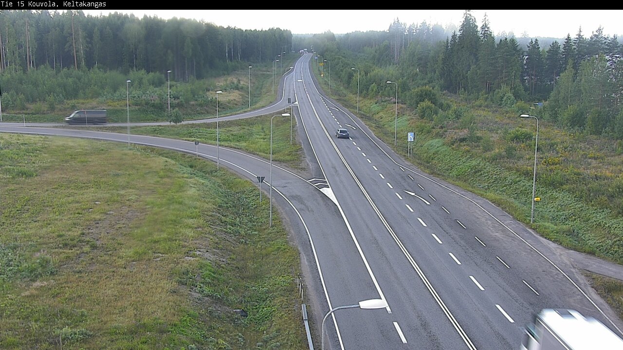 Weather Camera Image Väg 15 Kouvola, Keltakangas, Kouvola, Kymenlaakso