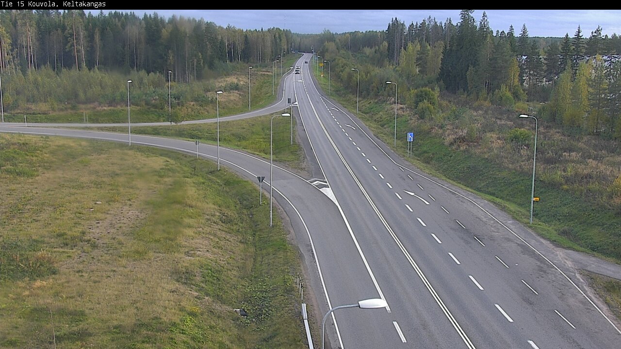Weather Camera Image Road 15 Kouvola, Keltakangas, Kouvola, Kymenlaakso
