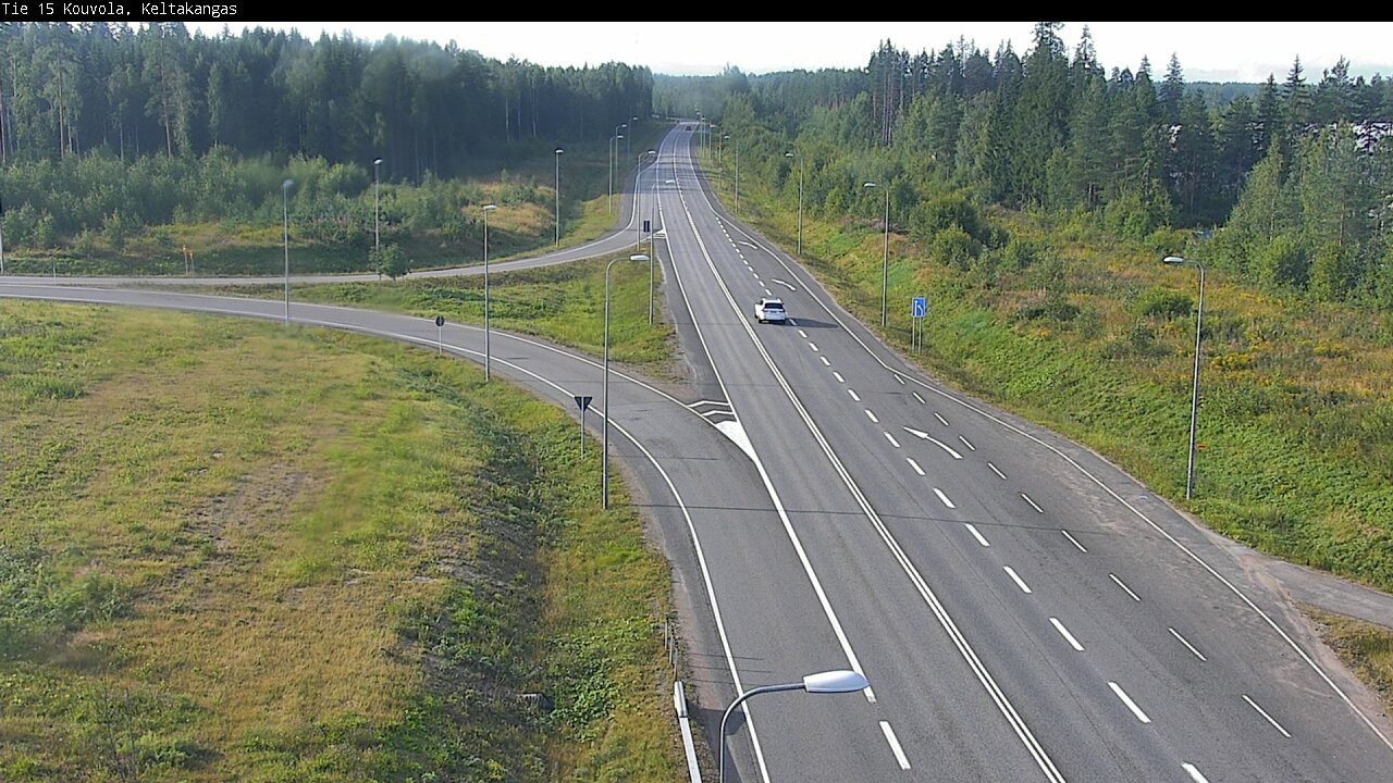 Weather Camera Image Väg 15 Kouvola, Keltakangas, Kouvola, Kymenlaakso