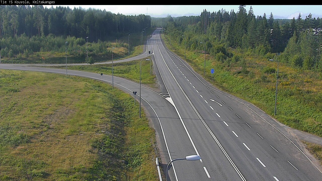 Weather Camera Image Väg 15 Kouvola, Keltakangas, Kouvola, Kymenlaakso