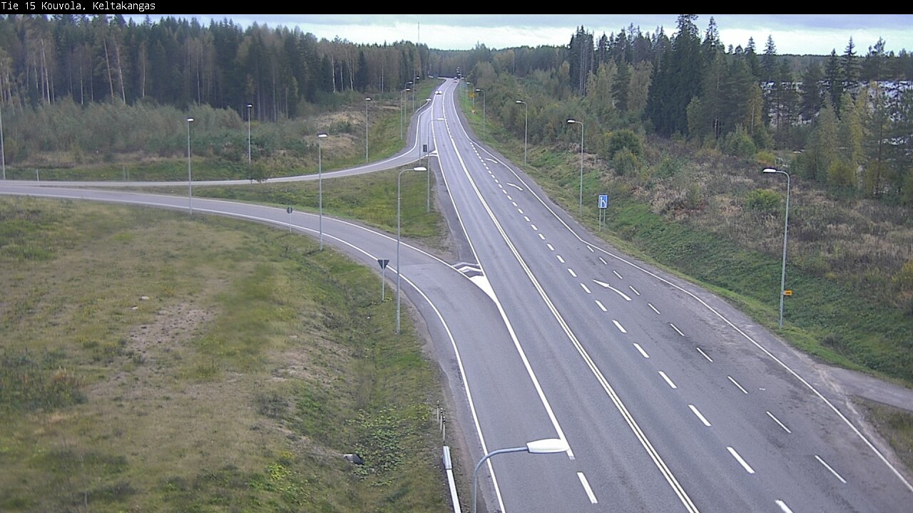 Weather Camera Image Road 15 Kouvola, Keltakangas, Kouvola, Kymenlaakso