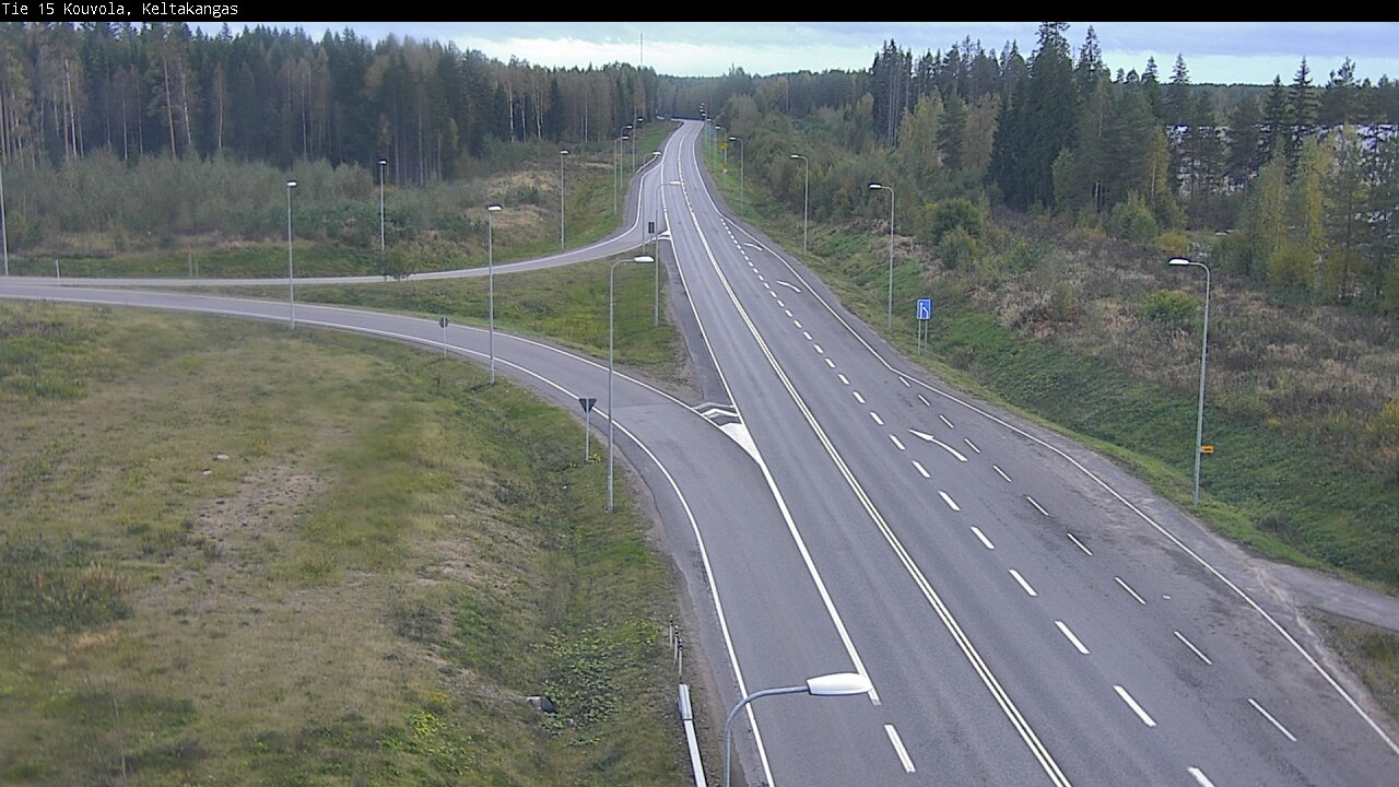 Weather Camera Image Road 15 Kouvola, Keltakangas, Kouvola, Kymenlaakso