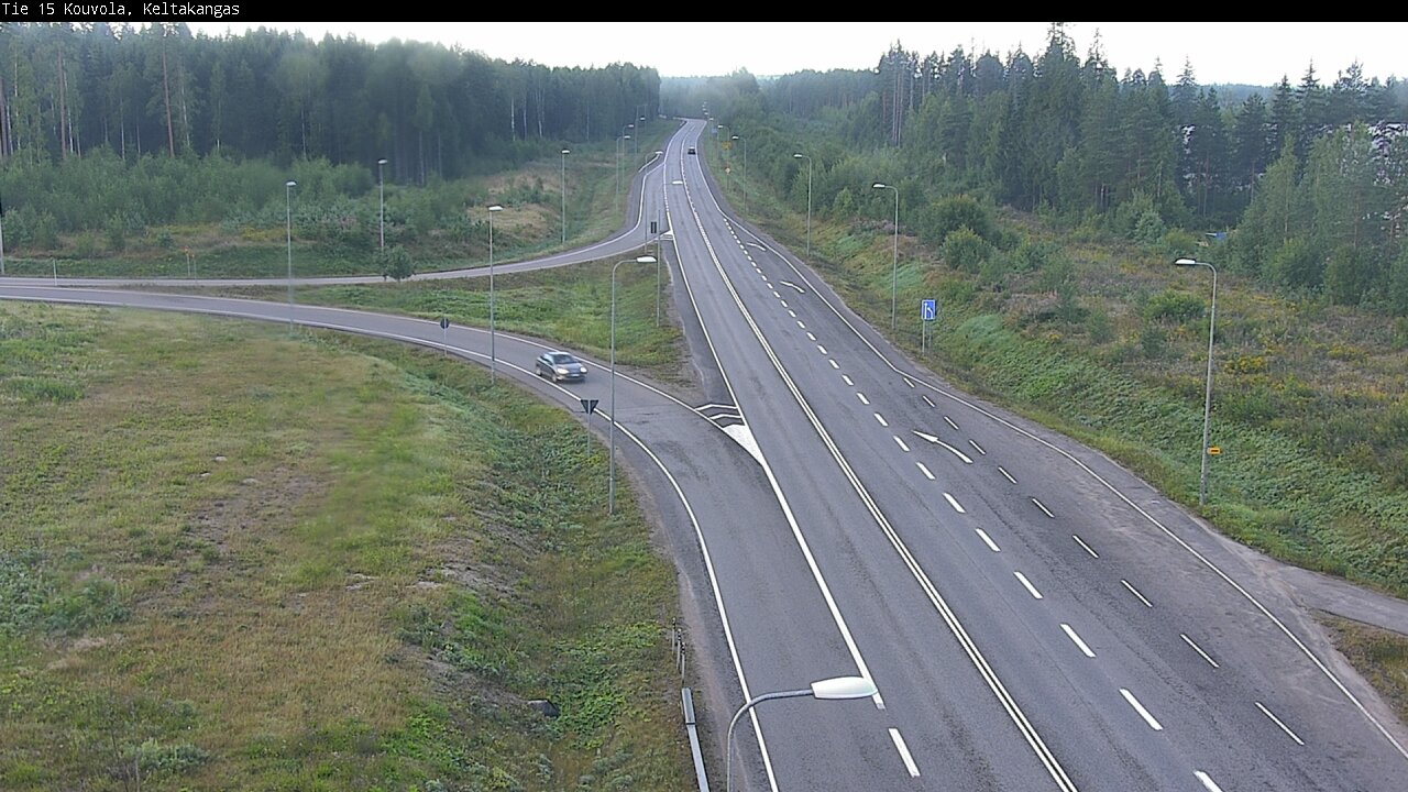 Weather Camera Image Väg 15 Kouvola, Keltakangas, Kouvola, Kymenlaakso