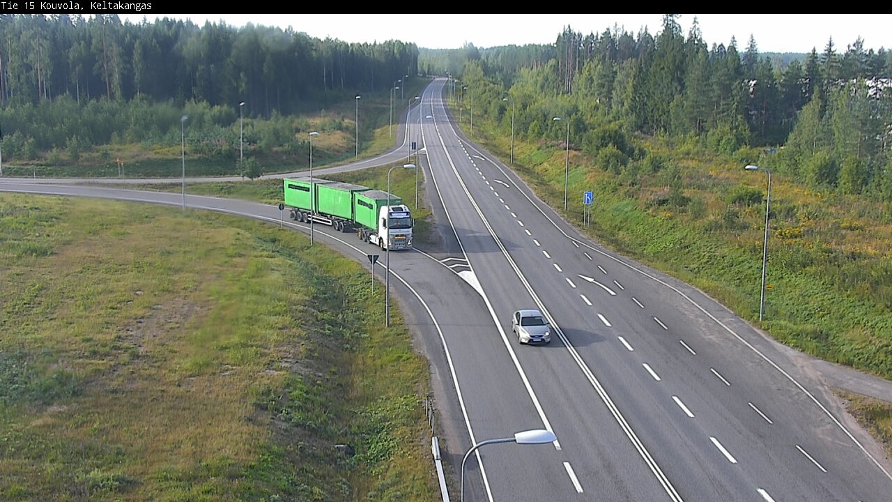 Weather Camera Image Väg 15 Kouvola, Keltakangas, Kouvola, Kymenlaakso