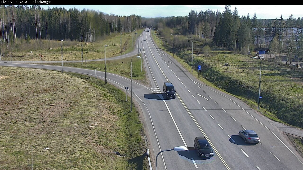 Weather Camera Image Väg 15 Kouvola, Keltakangas, Kouvola, Kymenlaakso