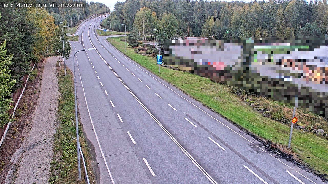 Weather Camera Image Road 5 Mäntyharju, Vihantasalm, Mäntyharju, Etelä-Savo