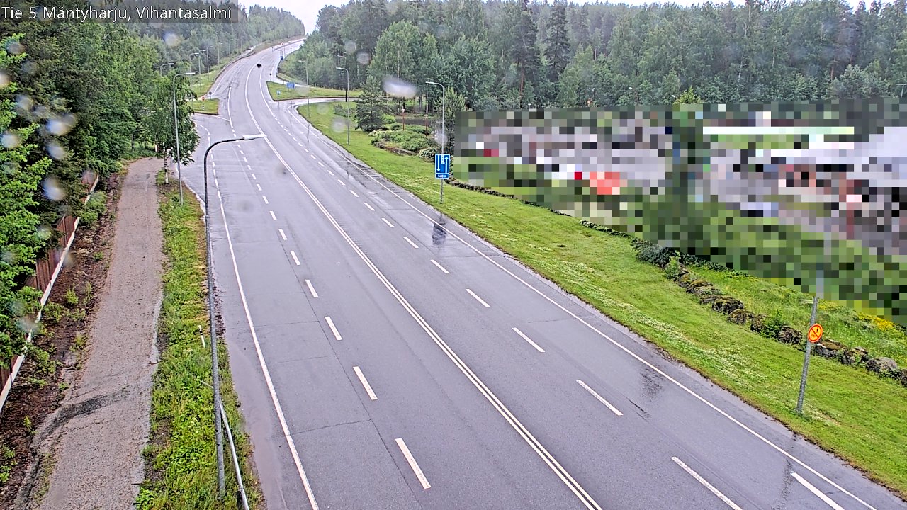Weather Camera Image Väg 5 Mäntyharju, Vihantasal, Mäntyharju, Etelä-Savo