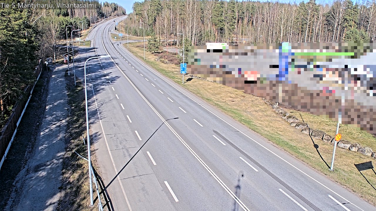 Weather Camera Image Road 5 Mäntyharju, Vihantasalm, Mäntyharju, Etelä-Savo