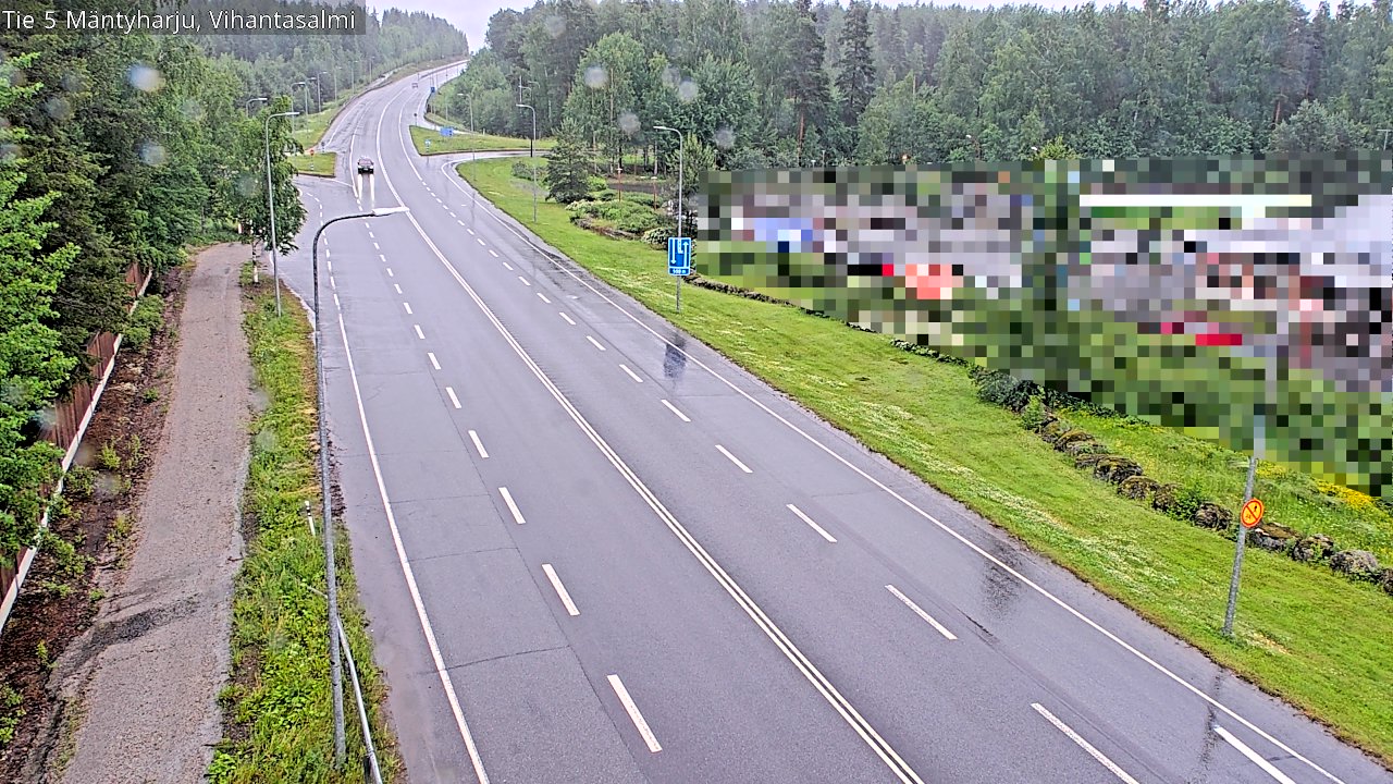 Weather Camera Image Väg 5 Mäntyharju, Vihantasal, Mäntyharju, Etelä-Savo