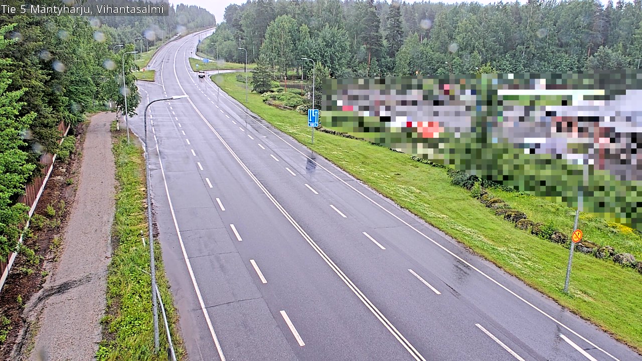 Weather Camera Image Väg 5 Mäntyharju, Vihantasal, Mäntyharju, Etelä-Savo