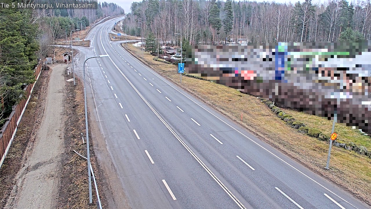 Weather Camera Image Road 5 Mäntyharju, Vihantasalm, Mäntyharju, Etelä-Savo