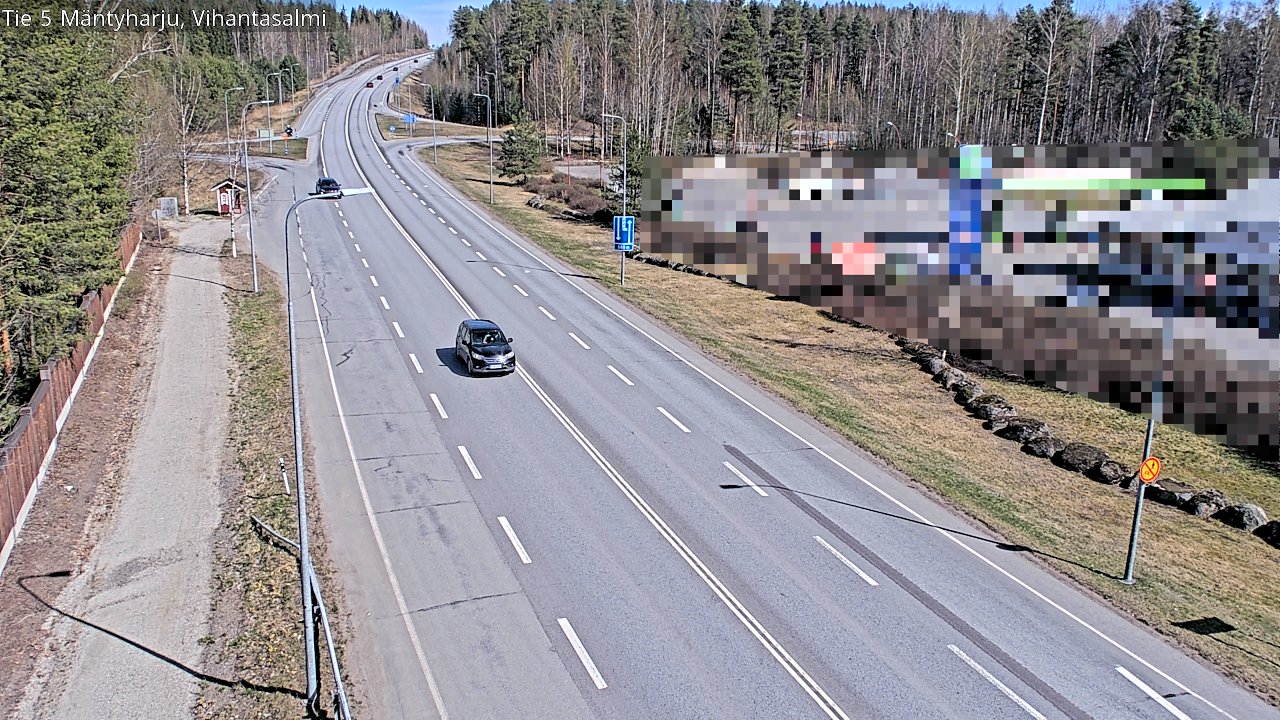 Weather Camera Image Road 5 Mäntyharju, Vihantasalm, Mäntyharju, Etelä-Savo
