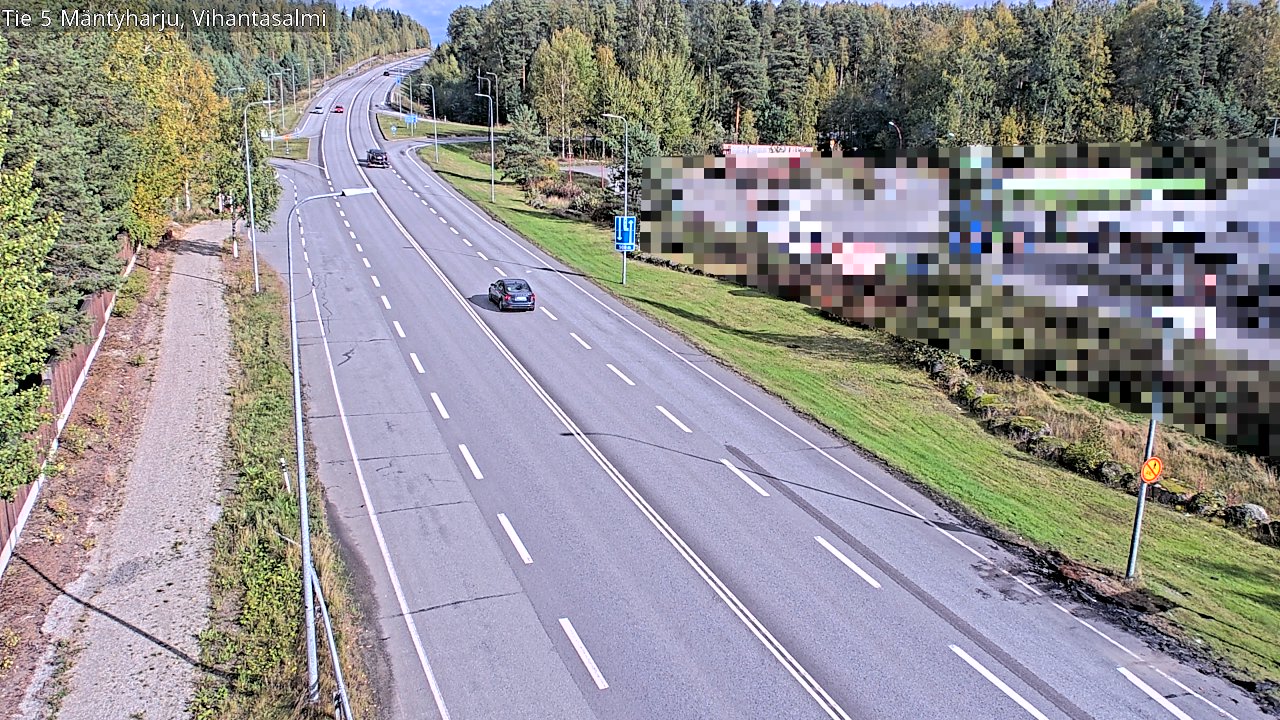 Weather Camera Image Road 5 Mäntyharju, Vihantasalm, Mäntyharju, Etelä-Savo