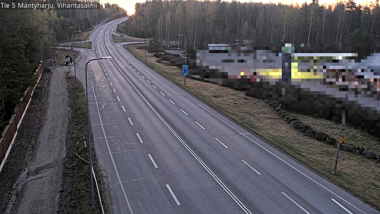 Weather Camera Image Road 5 Mäntyharju, Vihantasalm, Mäntyharju, Etelä-Savo