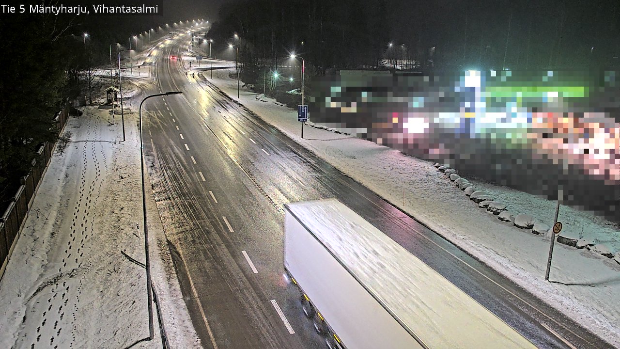 Weather Camera Image Väg 5 Mäntyharju, Vihantasal, Mäntyharju, Etelä-Savo