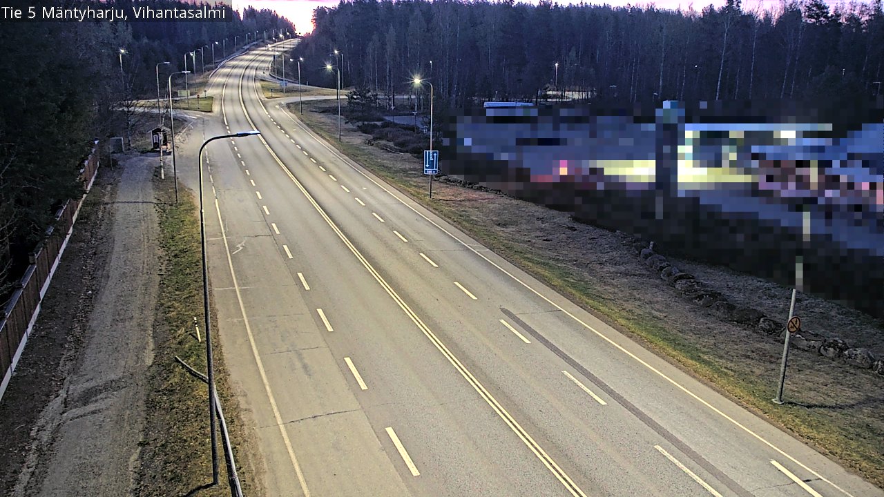 Weather Camera Image Road 5 Mäntyharju, Vihantasalm, Mäntyharju, Etelä-Savo