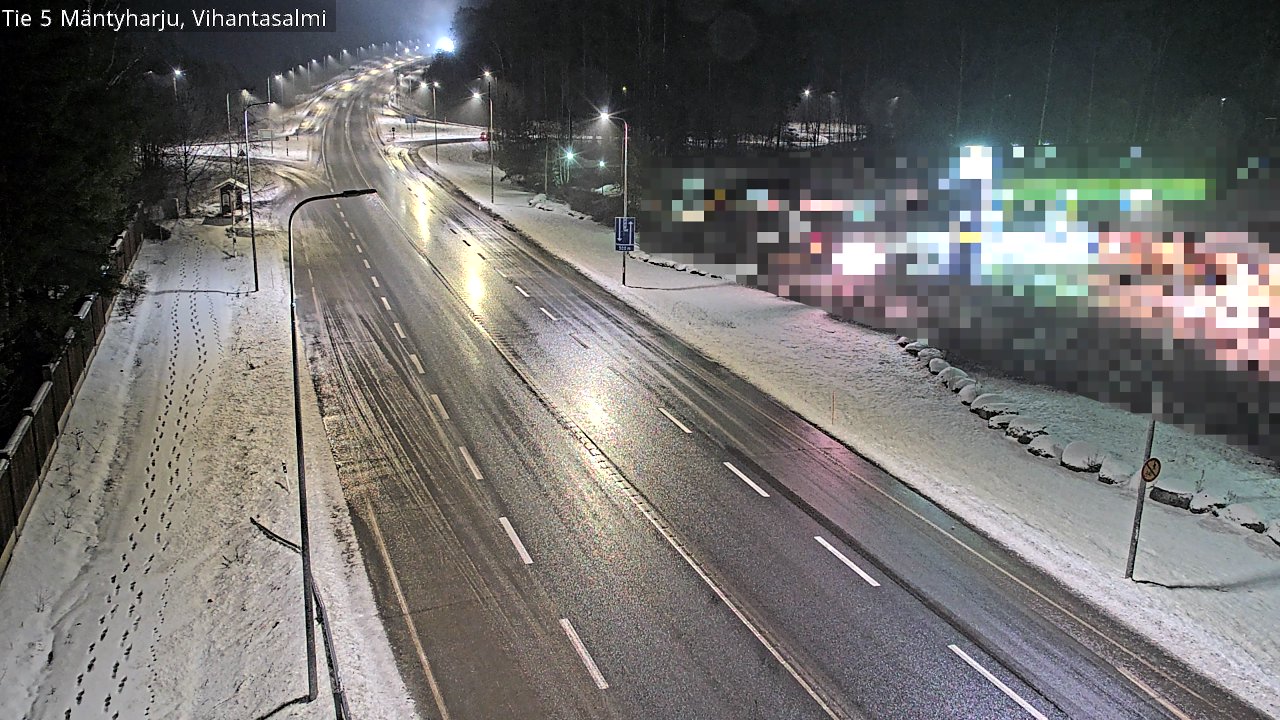 Weather Camera Image Väg 5 Mäntyharju, Vihantasal, Mäntyharju, Etelä-Savo