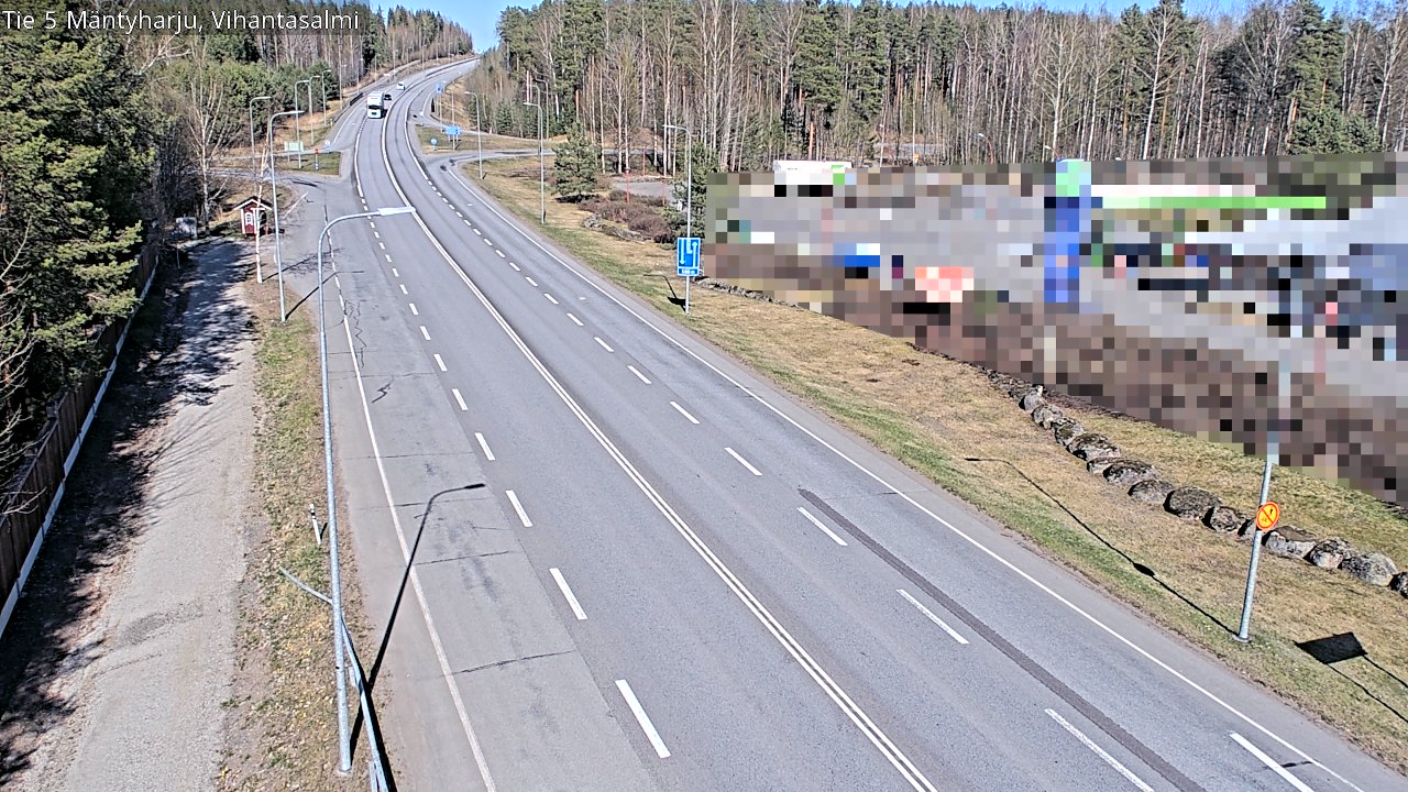 Weather Camera Image Road 5 Mäntyharju, Vihantasalm, Mäntyharju, Etelä-Savo