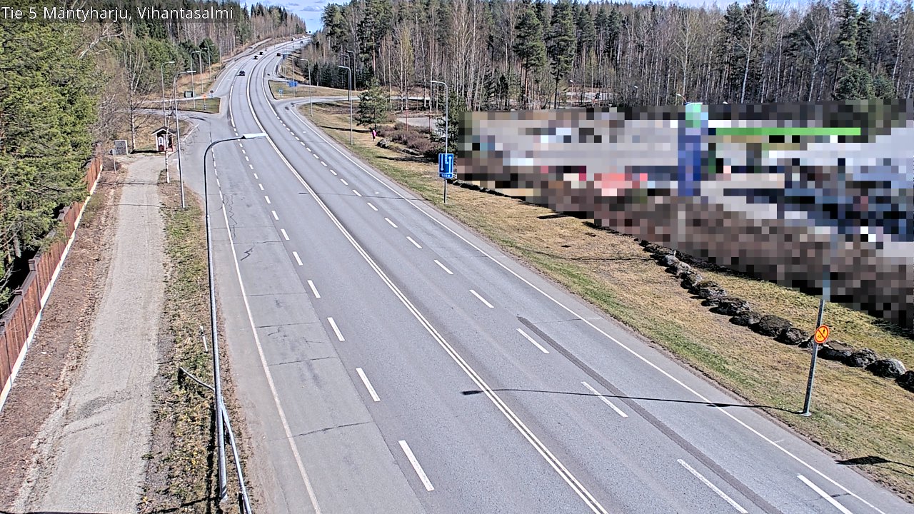 Weather Camera Image Road 5 Mäntyharju, Vihantasalm, Mäntyharju, Etelä-Savo