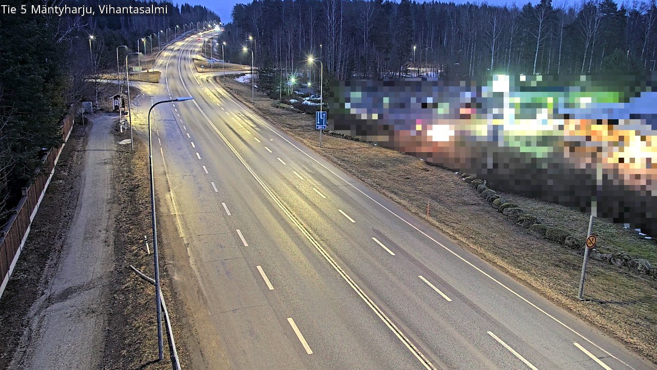 Weather Camera Image Road 5 Mäntyharju, Vihantasalm, Mäntyharju, Etelä-Savo