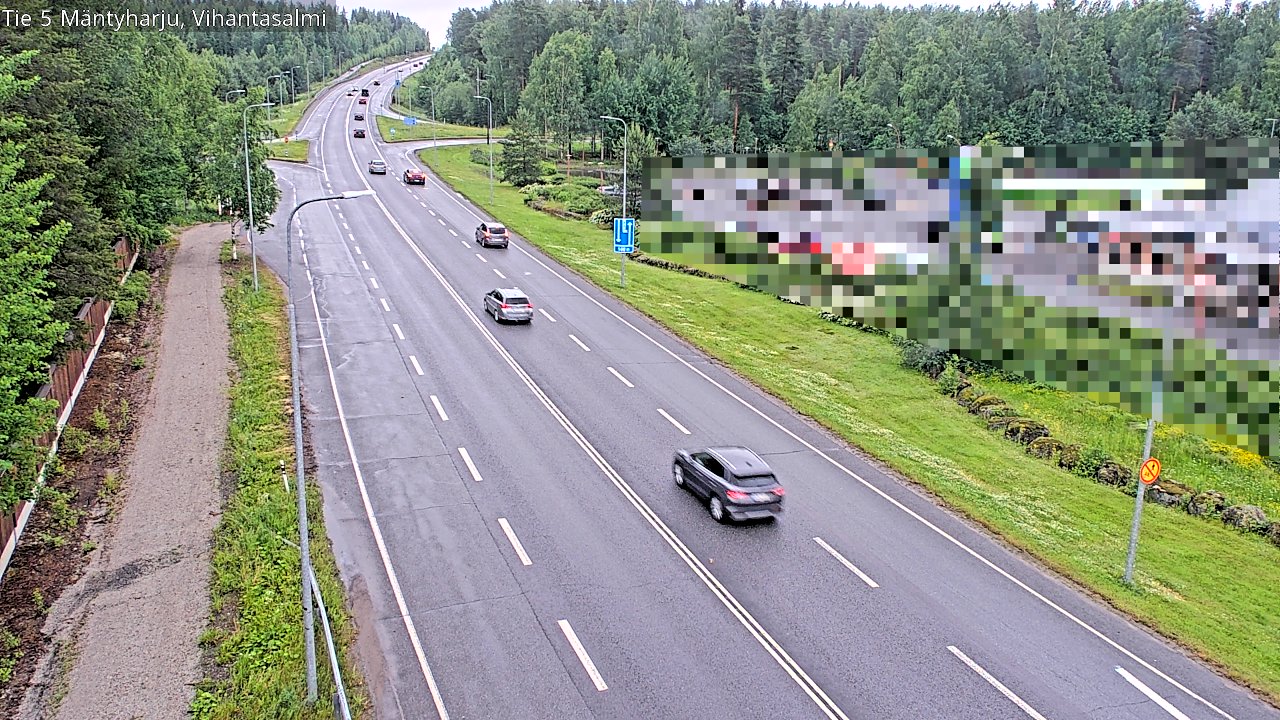 Weather Camera Image Väg 5 Mäntyharju, Vihantasal, Mäntyharju, Etelä-Savo