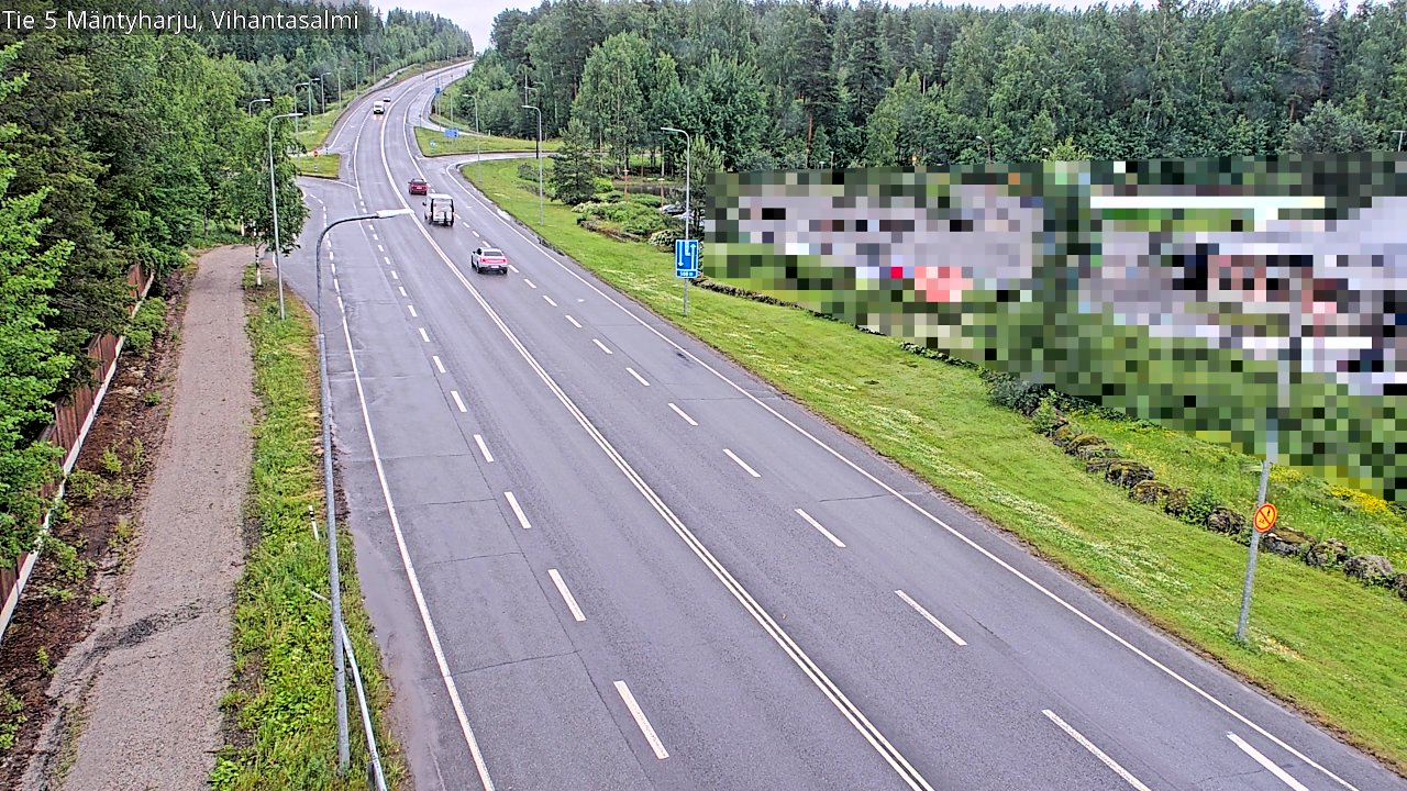Weather Camera Image Väg 5 Mäntyharju, Vihantasal, Mäntyharju, Etelä-Savo
