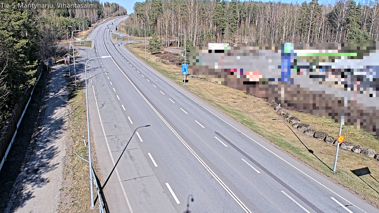 Weather Camera Image Road 5 Mäntyharju, Vihantasalm, Mäntyharju, Etelä-Savo