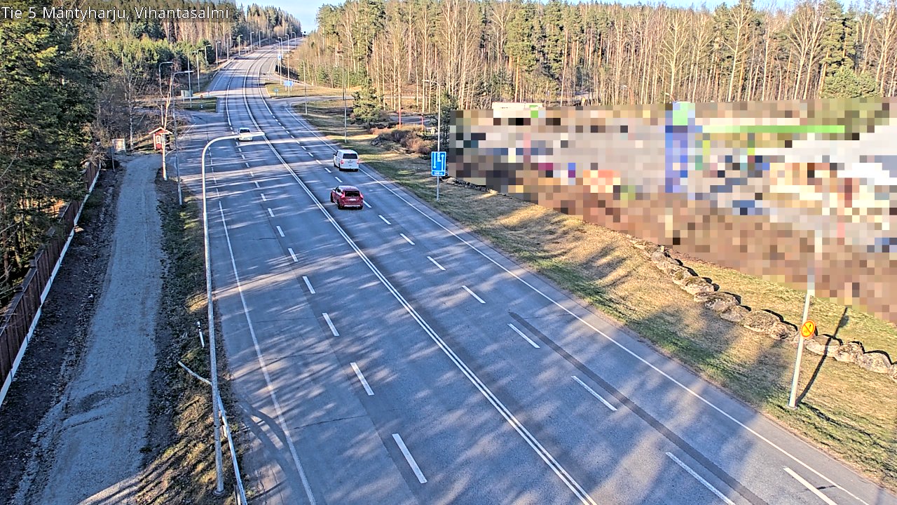 Weather Camera Image Road 5 Mäntyharju, Vihantasalm, Mäntyharju, Etelä-Savo