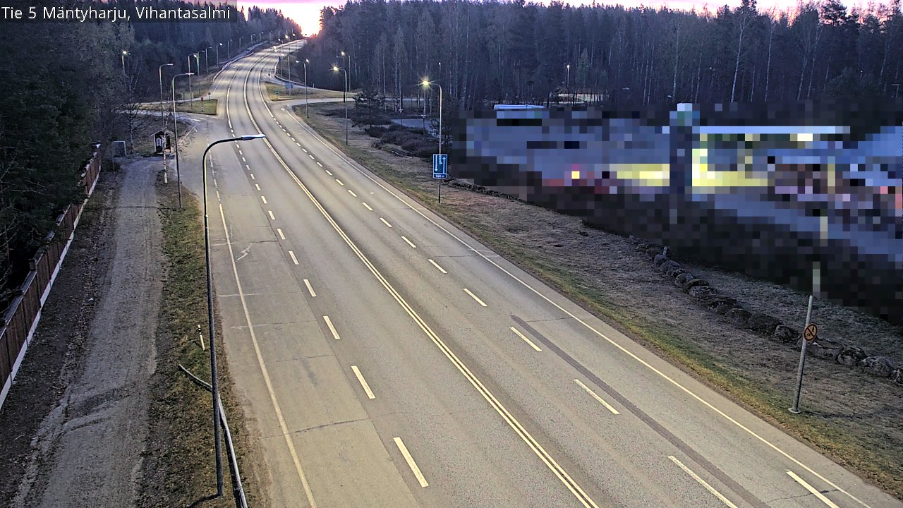 Weather Camera Image Road 5 Mäntyharju, Vihantasalm, Mäntyharju, Etelä-Savo