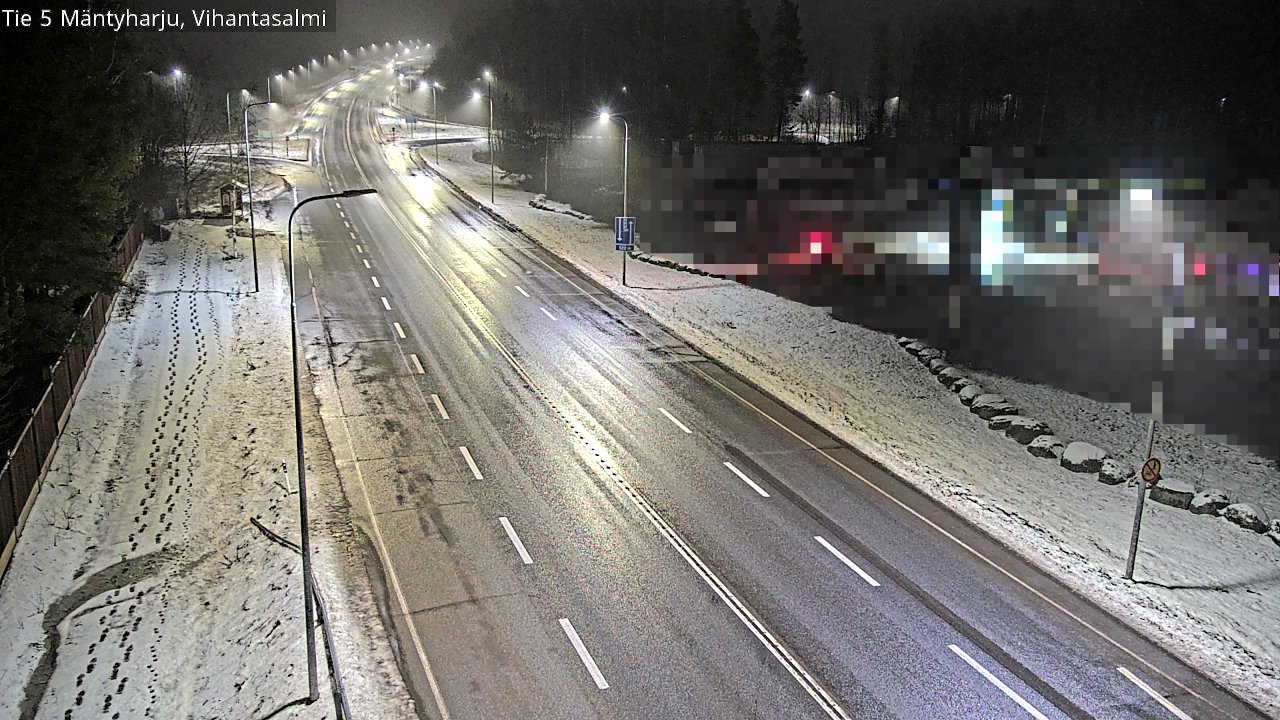 Weather Camera Image Väg 5 Mäntyharju, Vihantasal, Mäntyharju, Etelä-Savo