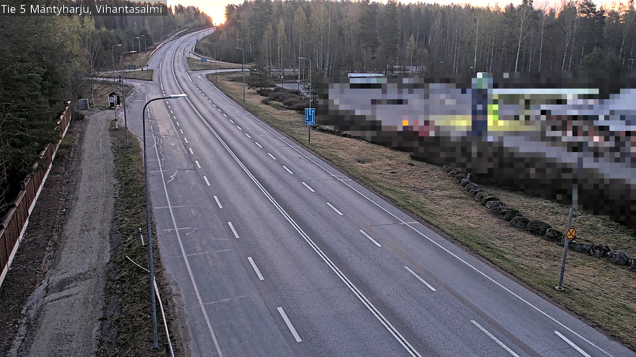 Weather Camera Image Road 5 Mäntyharju, Vihantasalm, Mäntyharju, Etelä-Savo
