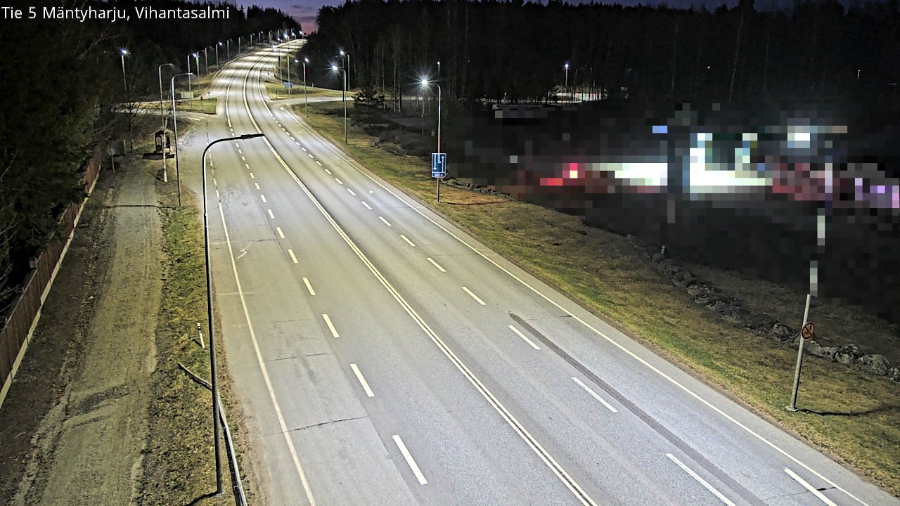 Weather Camera Image Road 5 Mäntyharju, Vihantasalm, Mäntyharju, Etelä-Savo