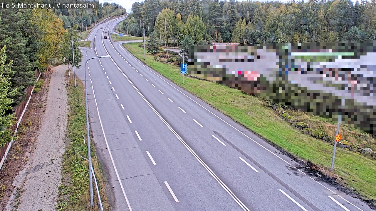 Weather Camera Image Road 5 Mäntyharju, Vihantasalm, Mäntyharju, Etelä-Savo