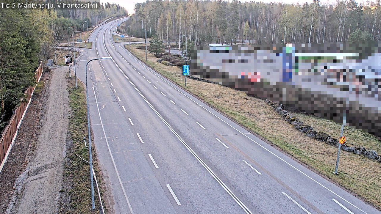 Weather Camera Image Väg 5 Mäntyharju, Vihantasal, Mäntyharju, Etelä-Savo