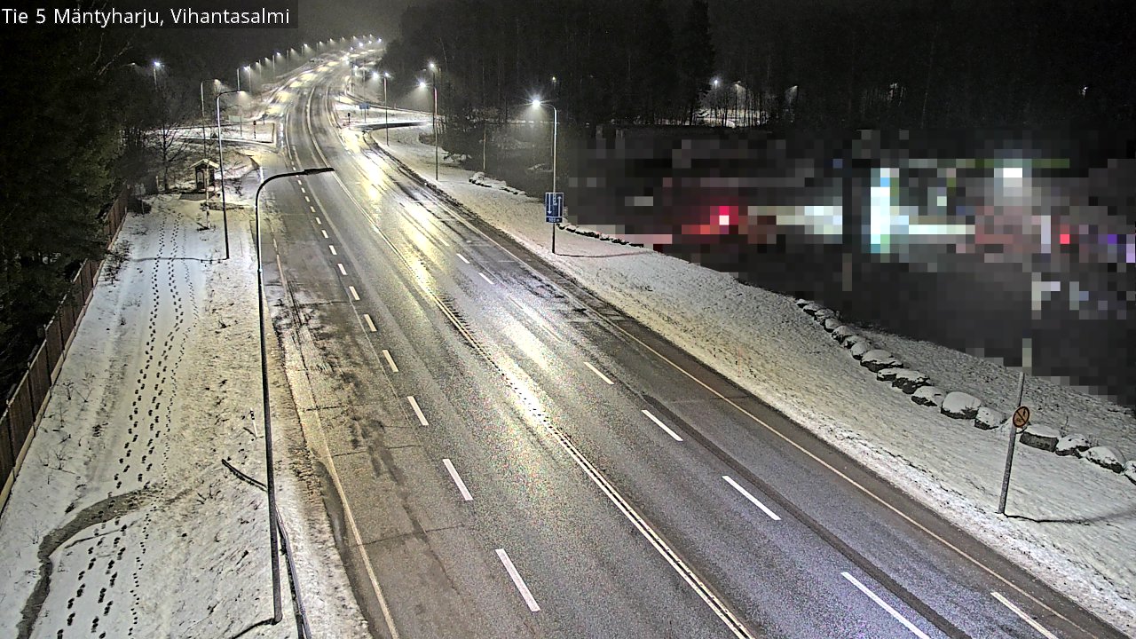Weather Camera Image Väg 5 Mäntyharju, Vihantasal, Mäntyharju, Etelä-Savo