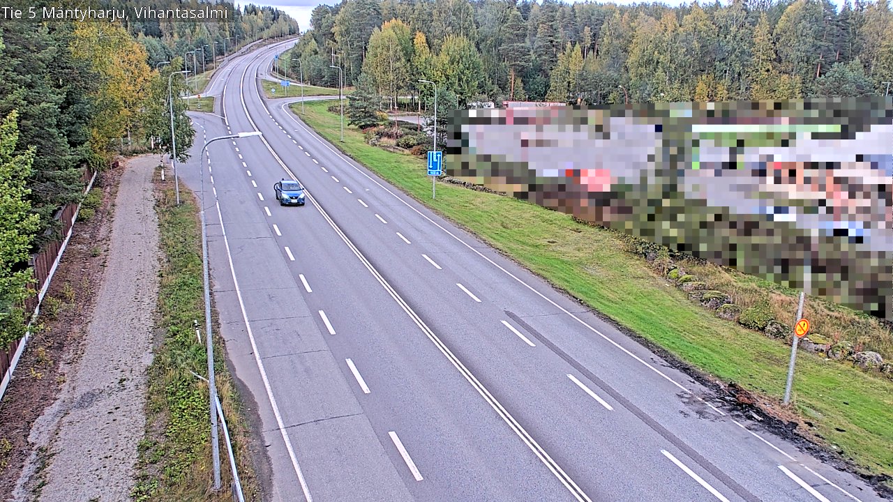 Weather Camera Image Road 5 Mäntyharju, Vihantasalm, Mäntyharju, Etelä-Savo