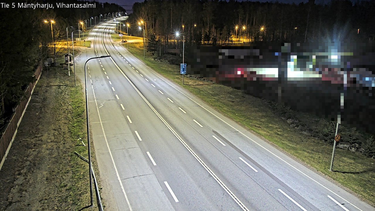 Weather Camera Image Väg 5 Mäntyharju, Vihantasal, Mäntyharju, Etelä-Savo
