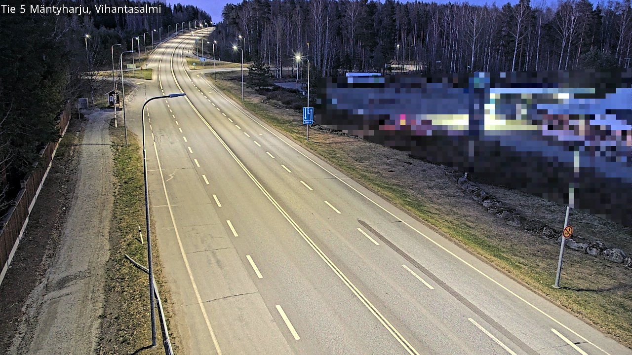 Weather Camera Image Road 5 Mäntyharju, Vihantasalm, Mäntyharju, Etelä-Savo