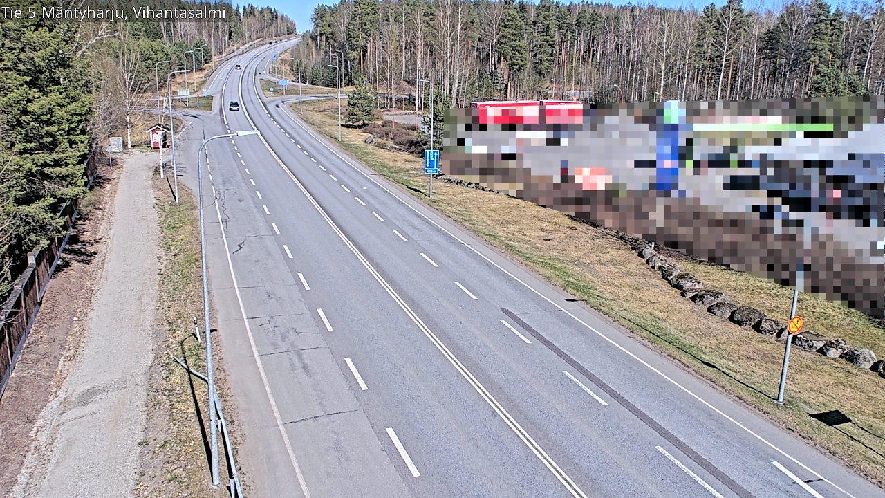 Weather Camera Image Road 5 Mäntyharju, Vihantasalm, Mäntyharju, Etelä-Savo