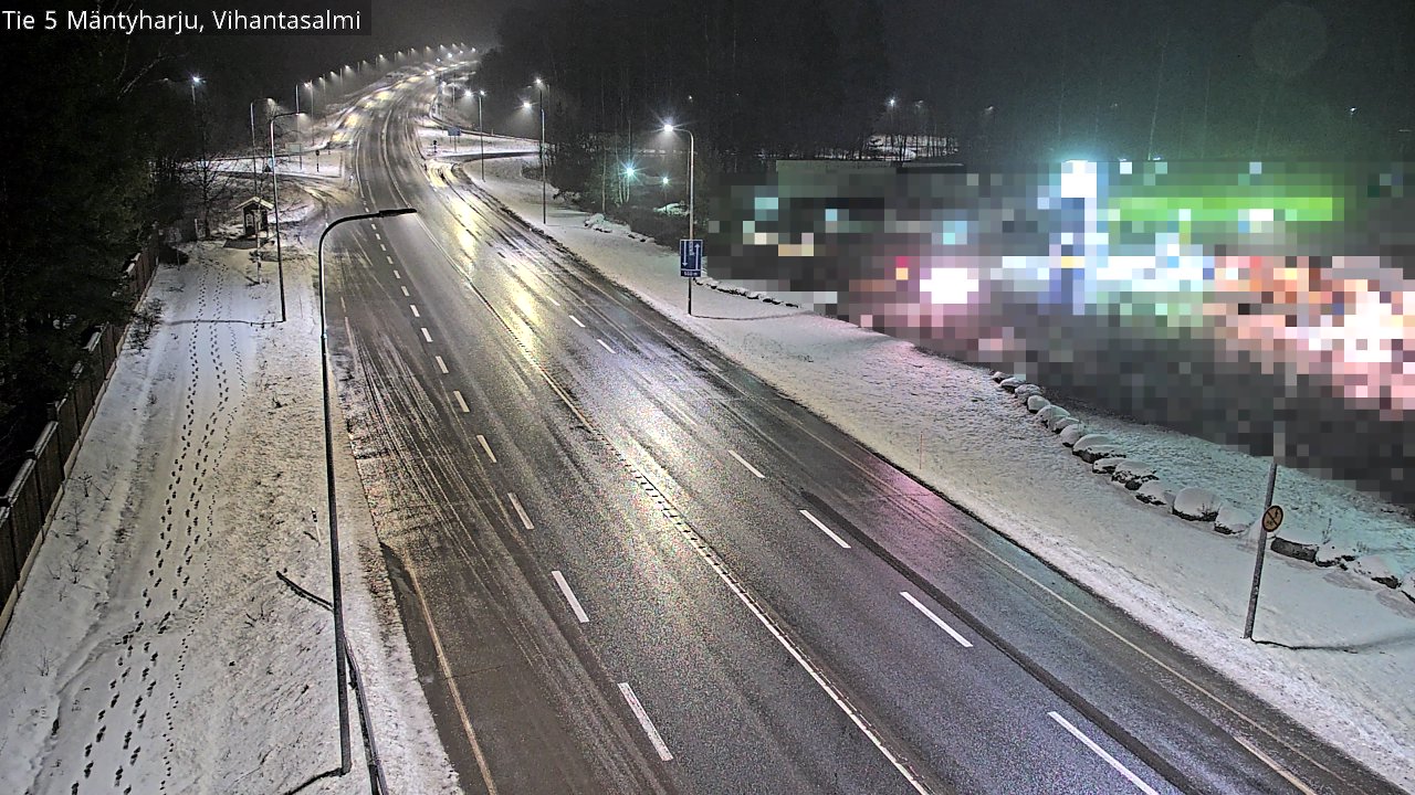 Weather Camera Image Väg 5 Mäntyharju, Vihantasal, Mäntyharju, Etelä-Savo