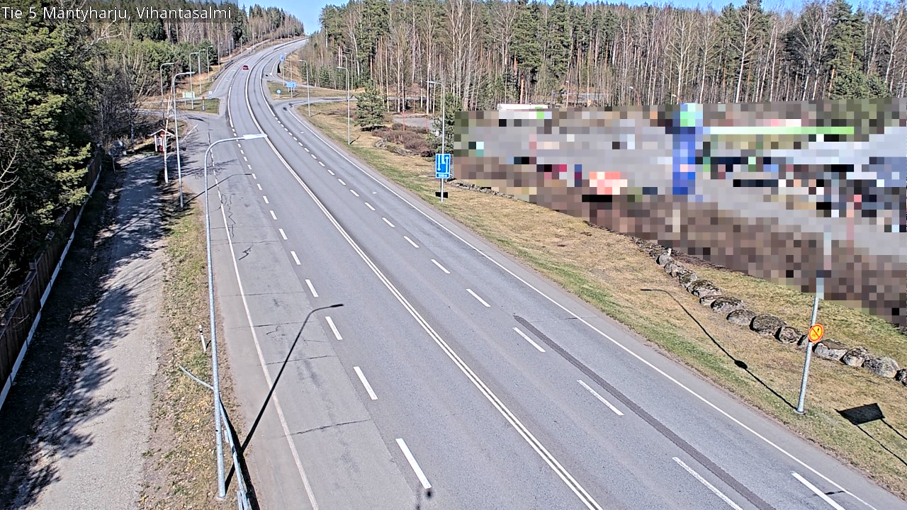 Weather Camera Image Road 5 Mäntyharju, Vihantasalm, Mäntyharju, Etelä-Savo