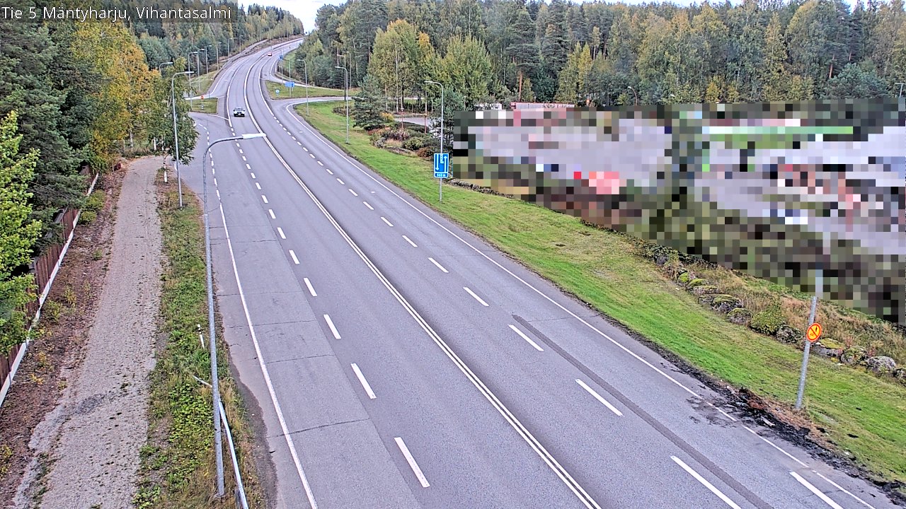 Weather Camera Image Road 5 Mäntyharju, Vihantasalm, Mäntyharju, Etelä-Savo
